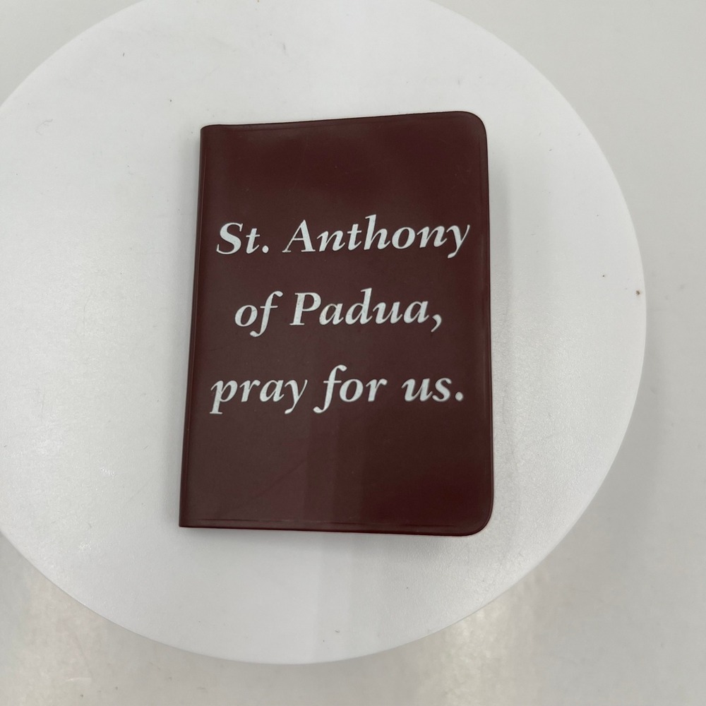 Vintage St. Anthony of Padua Relic Prayer Card Pocket Shrine Catholic Devotional - Picture 3 of 8